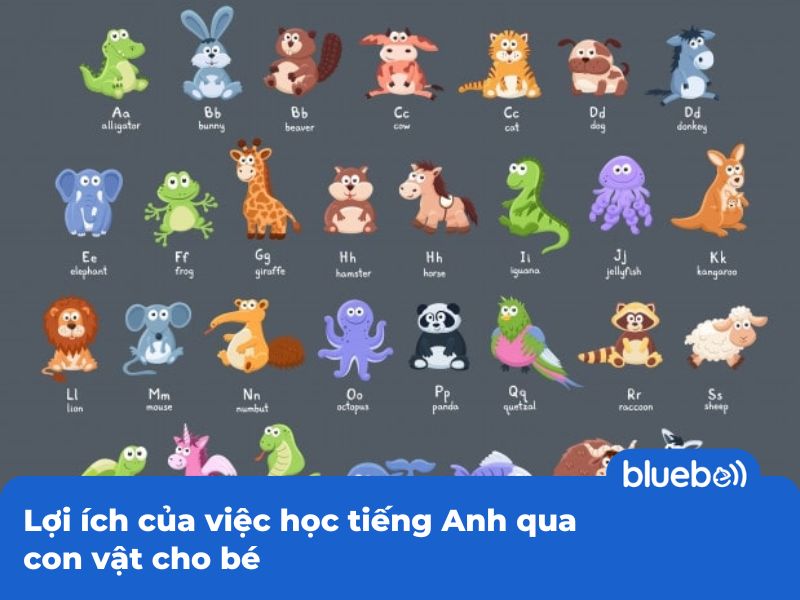 Lợi ích của việc học tiếng Anh qua con vật cho trẻ
