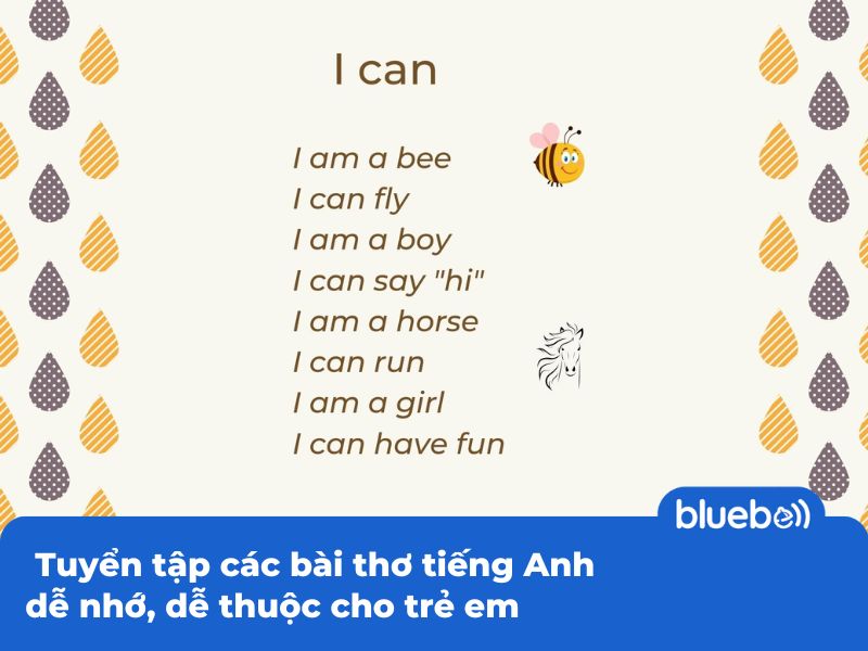 Tuyển tập các bài thơ tiếng Anh dễ nhớ, dễ thuộc cho trẻ em