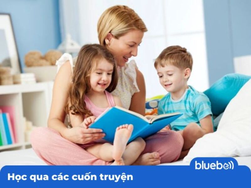 Học qua các cuốn truyện cách dạy học tiếng Anh tại nhà cho trẻ