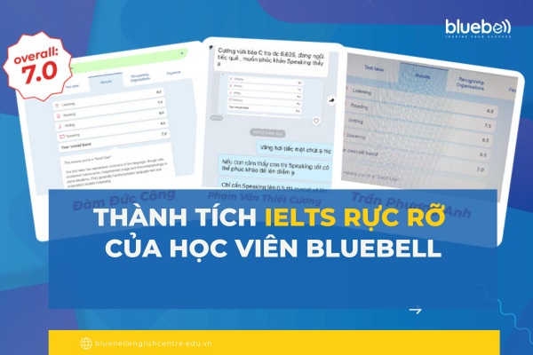 Bluebell vinh danh học viên xuất sắc đạt điểm IELTS cao mới nhất