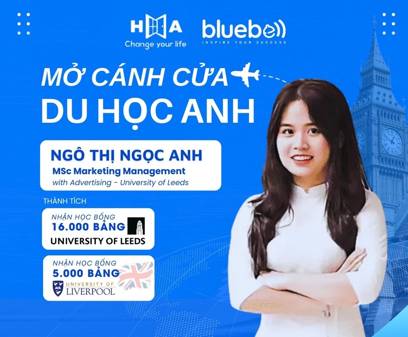 Học viên HA Centre Ngô Thị Ngọc Anh – Hành trình chinh phục ước mơ du học UK